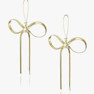 Betsy Johnson Dangle earrings featuring ribbon bow drop